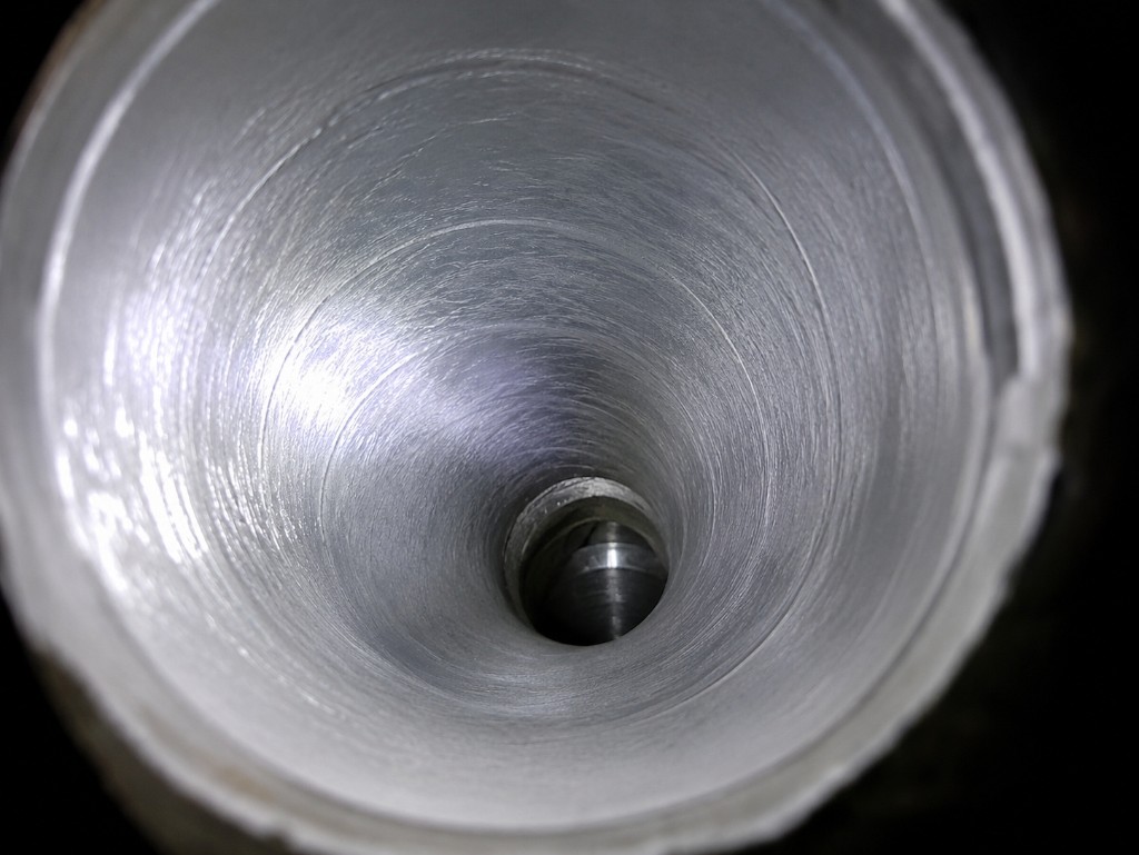Spotless dryer vent interior after Dryer Vent Squad cleaning